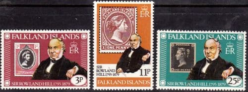 Falkland Islands 1979 Rowland Hill Set Fine Mint