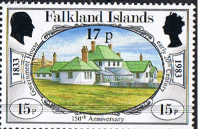 Falkland Islands 1984 150th Anniversary of British Administration Surcharged SG 467 Fine Mint