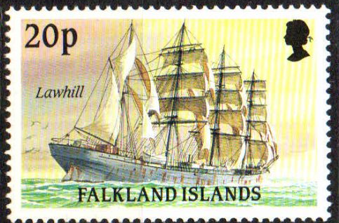 Falkland Islands 1989 Cape Horn Sailing Ships SG 577 Fine Mint