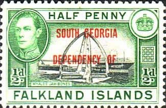 Falkland Islands Dependencies 1944 South Georgia SG B1 Fine Mint
