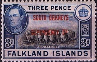 Falkland Islands Dependencies 1944 South Orkneys SG C4 Fine Mint
