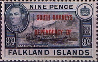 Falkland Islands Dependencies 1944 South Orkneys SG C7 Fine Mint