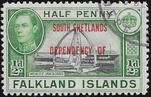 Falkland Islands Dependencies 1944 South Shetlands SG D1 Fine Used