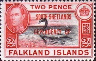 Falkland Islands Dependencies 1944 South Shetlands SG D3 Fine Mint
