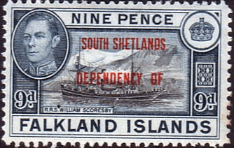 Falkland Islands Dependencies 1944 South Shetlands SG D7 Fine Mint