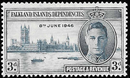 Falkland Islands Dependencies 1946 King George VI Victory SG 18 Fine Mint