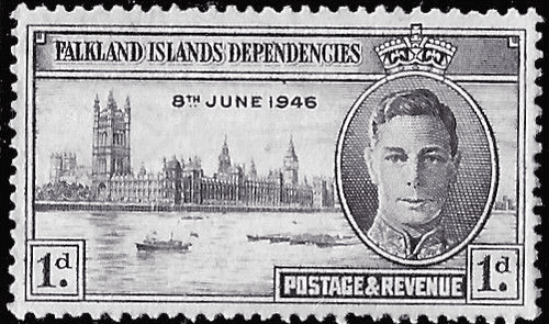 Falkland Islands Dependencies 1946 King George VI Victory SG G17 Fine Mint