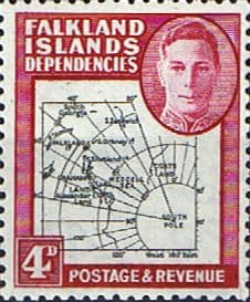 Falkland Islands Dependencies 1946 Map SG G5 Fine Mint