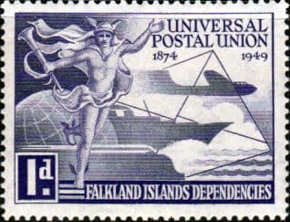 Falkland Islands Dependencies 1949 Universal Postal Union SG G21 Fine Mint