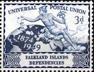 Falkland Islands Dependencies 1949 Universal Postal Union SG G23 Fine Mint