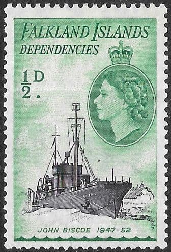 Falkland Islands Dependencies 1954 Ships  SG G26 Fine Mint