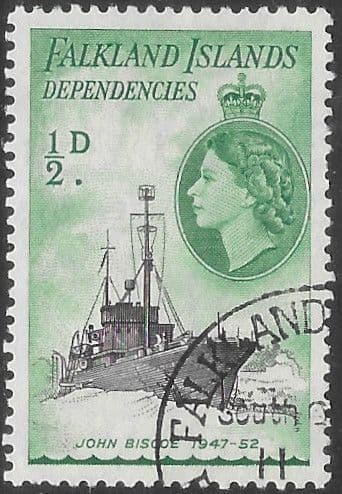 Falkland Islands Dependencies 1954 Ships SG G26 Fine Used