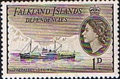 Falkland Islands Dependencies 1954 Ships SG G27 Fine Mint