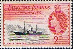 Falkland Islands Dependencies 1954 Ships SG G29 Fine Mint