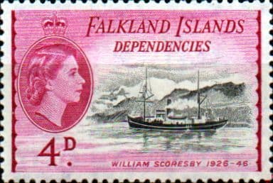 Falkland Islands Dependencies 1954 Ships SG G32 Fine Mint