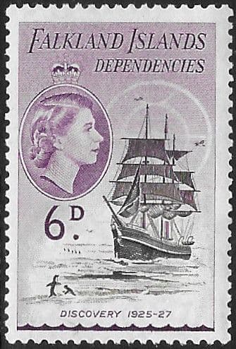 Falkland Islands Dependencies 1954 Ships  SG G33 Fine Mint