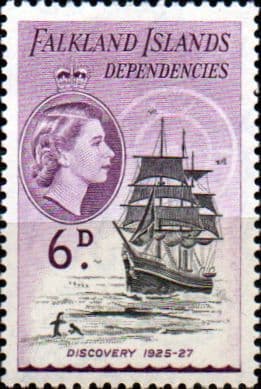 Falkland Islands Dependencies 1954 Ships SG G33 Fine Mint