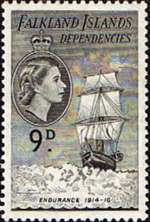 Falkland Islands Dependencies 1954 Ships SG G34 Fine Mint