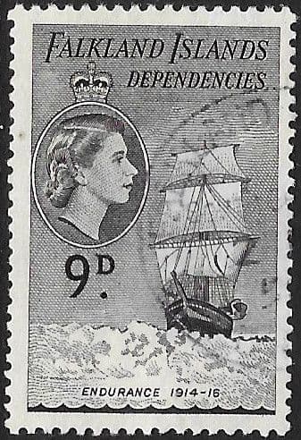 Falkland Islands Dependencies 1954 Ships  SG G34 Fine Used