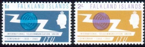 Falkland Islands International Telecomunication Union Set Fine Mint