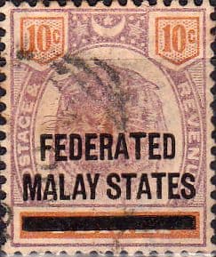 Federated Malay States 1900 SG 10 Overprint Fine Used