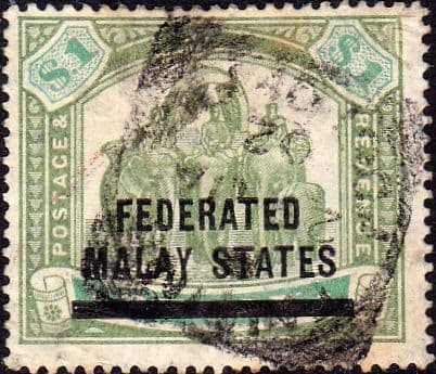 Federated Malay States 1900 SG 11 Overprint Good Used