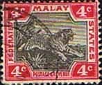 Federated Malay States 1900 Tiger SG 17 Fine Used