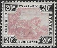 Federated Malay States 1904 SG 45 Tiger Fine Mint