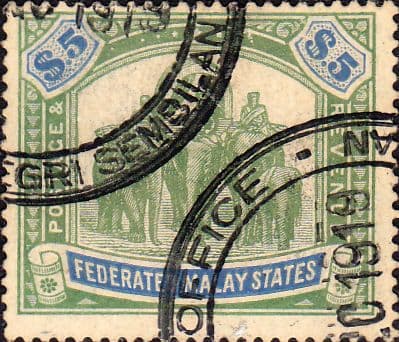 Federated Malay States 1904 SG 50 Elephants Fine Used