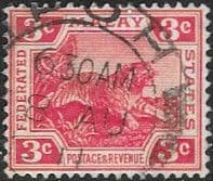 Federated Malay States 1904 Tiger SG 34 Fine Used