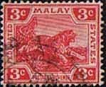 Federated Malay States 1904 Tiger SG 34b Fine Used