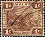 Federated Malay States 1922 SG 52 Tiger Fine Used