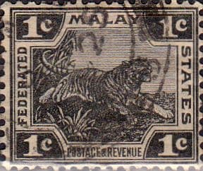 Federated Malay States 1922 SG 53 Tiger Fine Used