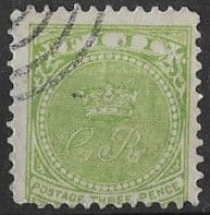 Fiji 1871 Queen Victoria SG 11 Good Used