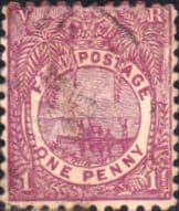 Fiji 1893 Queen Victoria SG 101 Good Used