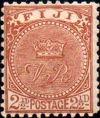 Fiji 1893 Queen Victoria SG 89 Good Used