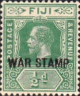 Fiji 1915 King George V War TaxSG 138 Fine Mint