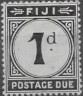 Fiji 1918 Postage Due SG D7 Fine Mint