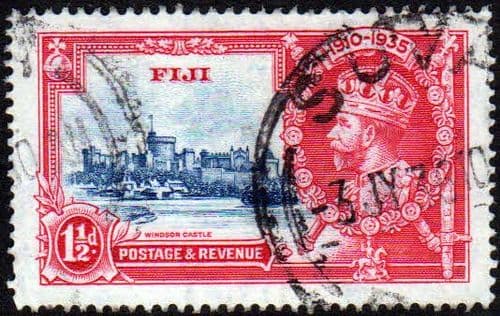 Fiji 1935 SG 242 King George V Sliver Jubilee Fine Used