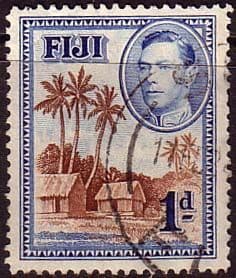 Fiji 1938 SG 250 Native Village Fine Used