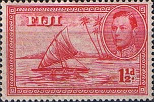 Fiji 1938 SG 251 Kamakua Canoe No Native Die I Fine Mint