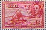 Fiji 1938 SG 252c Kamakua Canoe with Native Fine Mint