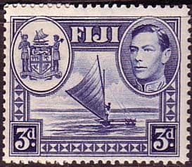 Fiji 1938 SG 257 Canoe and Arms of Fiji Fine Mint