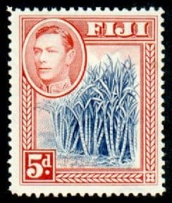 Fiji 1938 SG 258 Sugar Cane Fine Mint