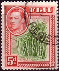Fiji 1938 SG 259 Sugar Cane Fine Used