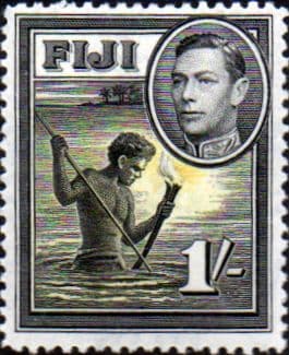 Fiji 1938 SG 262 Spear Fishing Fine Mint