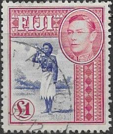 Fiji 1938 SG 266b Police Bugler Fine Used