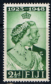 Fiji 1948 King George VI Royal Silver Wedding SG 270 Fine Mint