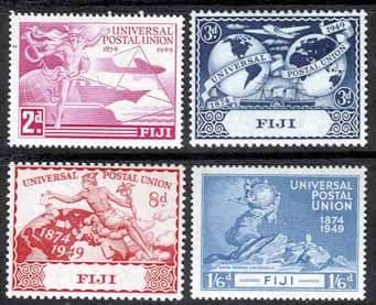 Fiji 1949 Universal Postal Union Set Fine Mint