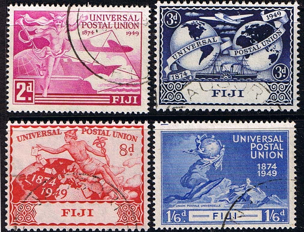 Fiji Stamps 1949 Universal Postal Union Set Fine Used